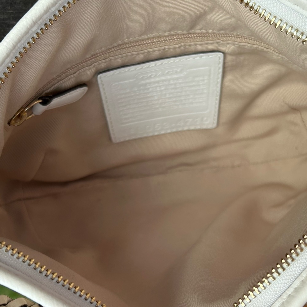 Coach 2005 Y2K Straw & Leather Hobo Bag | Woven Natural Shoulder Purse Iconic - Picture 5 of 17